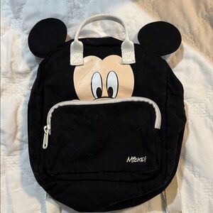 Disney Child’s Mickey Mouse Black Kids Backpack H & M 🖤 🖤